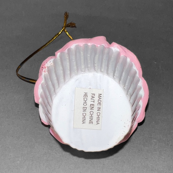 Pink 3D Cupcake Ornament - Picture 4 of 4